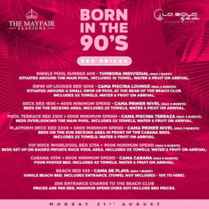 Born in the 90's - Marbella Pool Parties