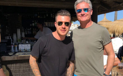 David Coulthard spotted at La Sala by the Sea